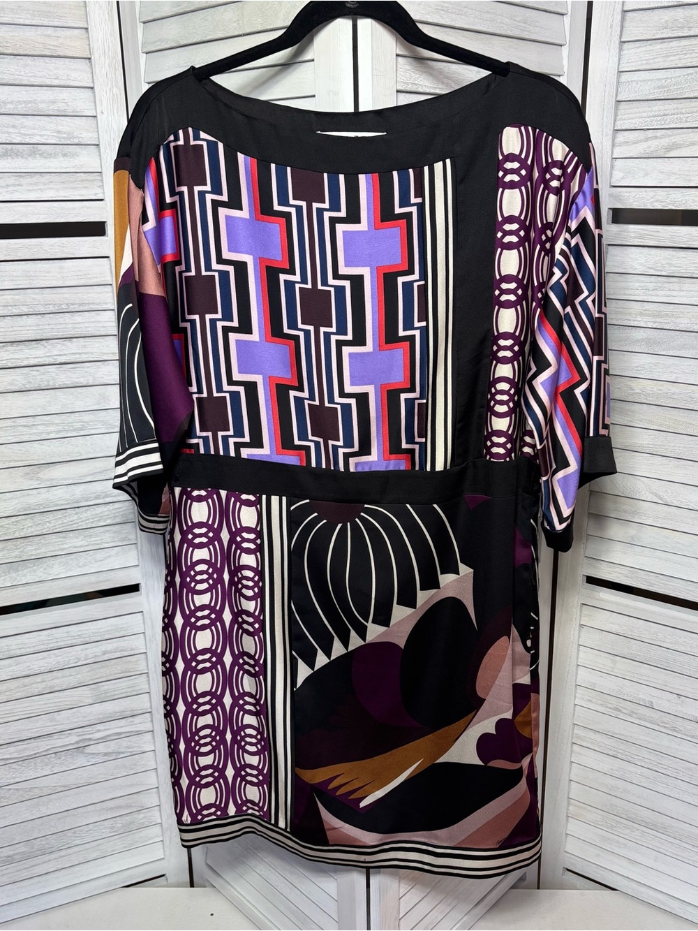 Trina Turk Los Angeles Geometric Print Shift Dress Size 4